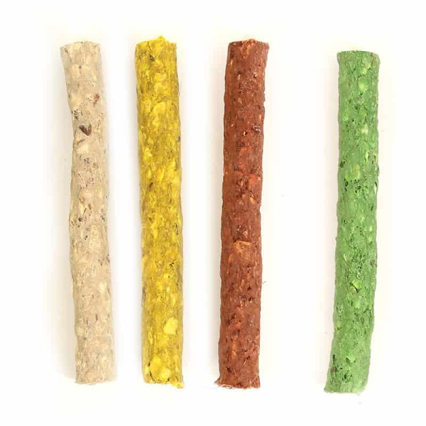 Палочки микс из сыромятной кожи для собак TRIOL 13см, 20-25г (пакет 50шт) (10151038)