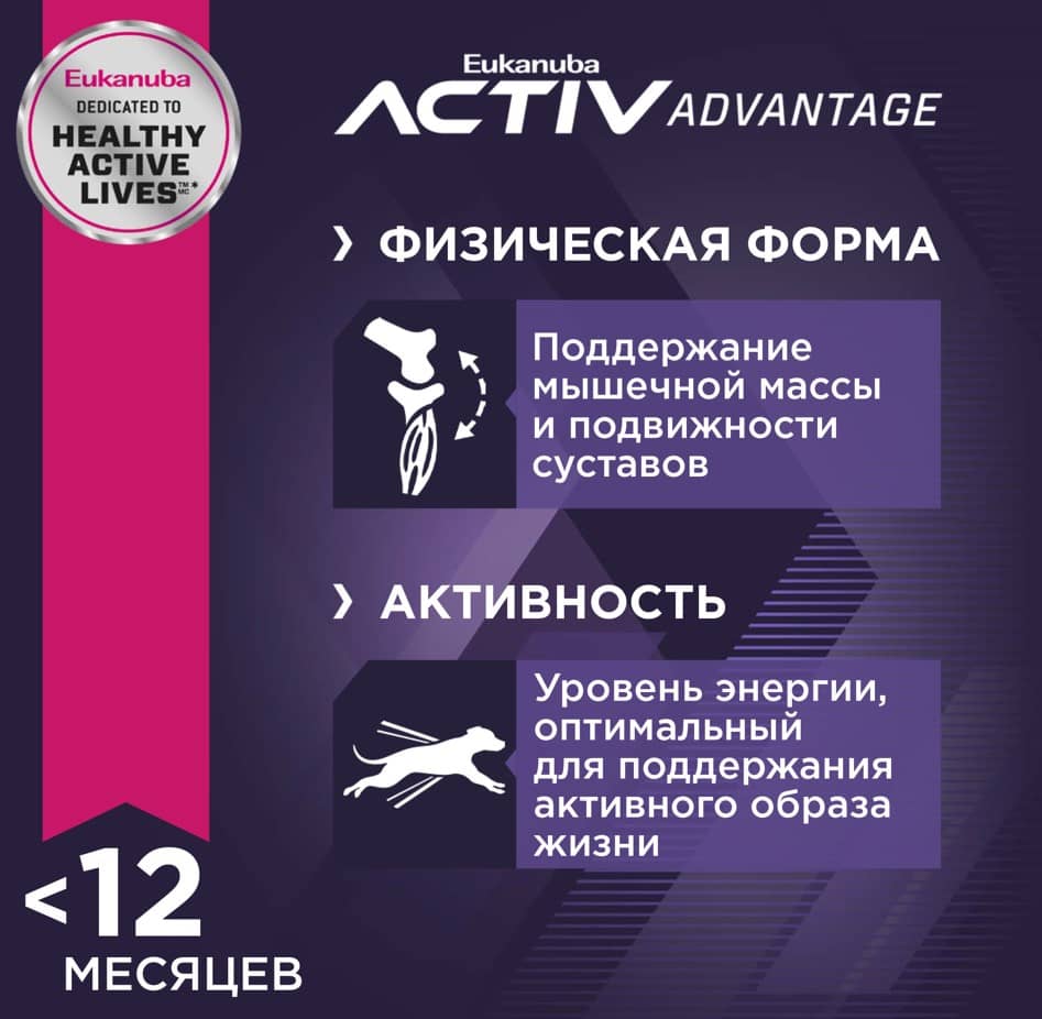 Пища для щенков средних пород Сухой корм для щенков Eukanuba Puppy Medium Breed (птица)