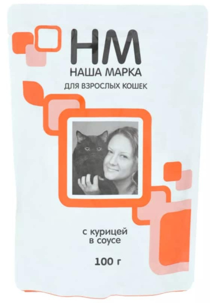 Влажный рацион для кошек Наша Марка с курицей в соусе