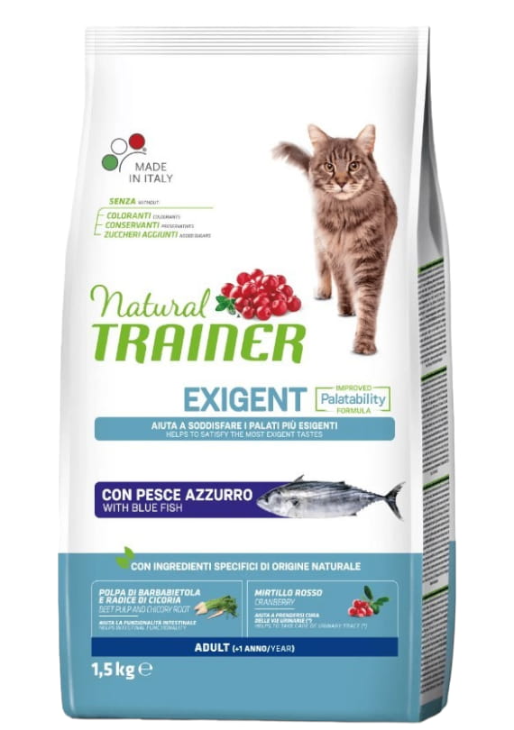 Рацион для привередливых кошек Trainer Natural Adult Exigent (океаническая рыба)