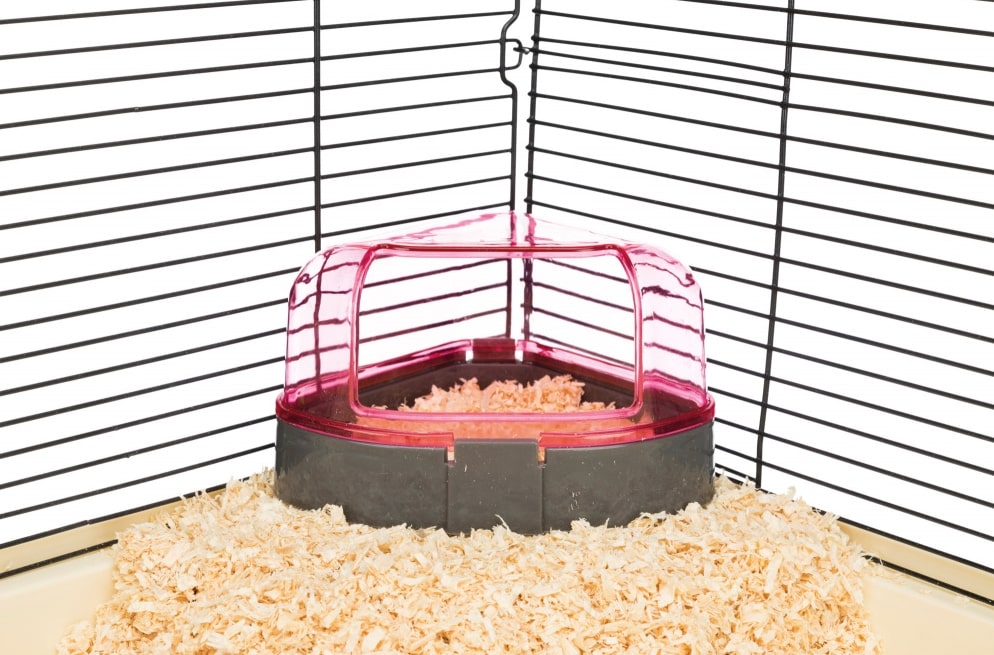 Угловой туалет для грызунов с крышкой "Trixie" (6256)