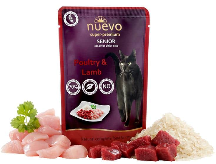 Влажный рацион для кошек NUEVO Senior Poultry & Lamb with Rice 85 гр