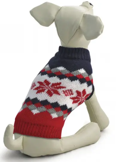 Свитер "Винтаж" красно-черный