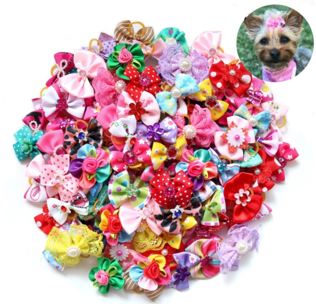 Маленькие Бантики для собак "Мила"