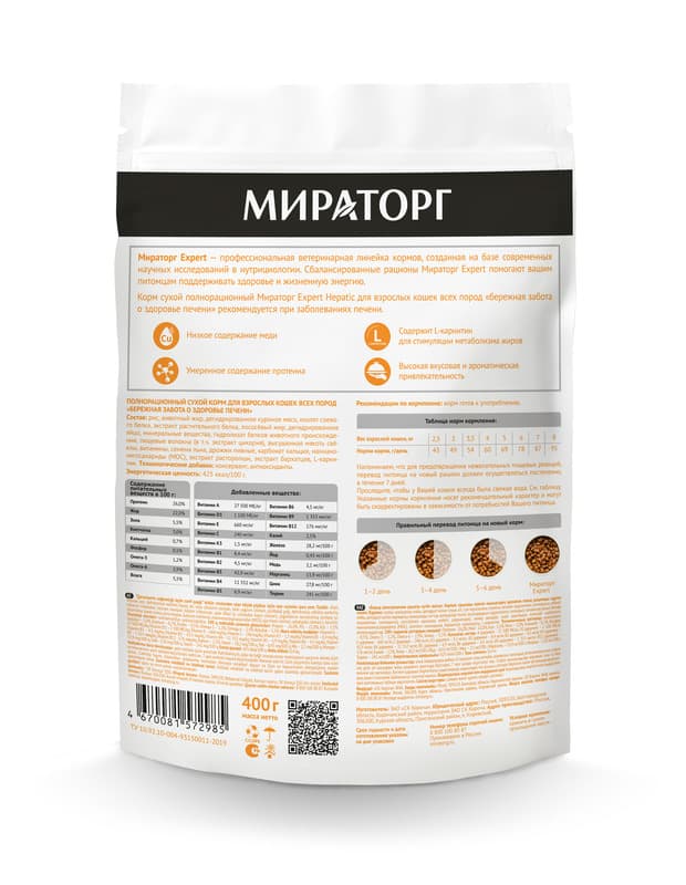 Сухой корм для кошек Winner Expert Hepatic Cat