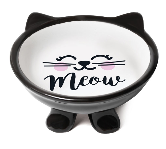 Миска керамическая на ножке "Мордашка" Triol