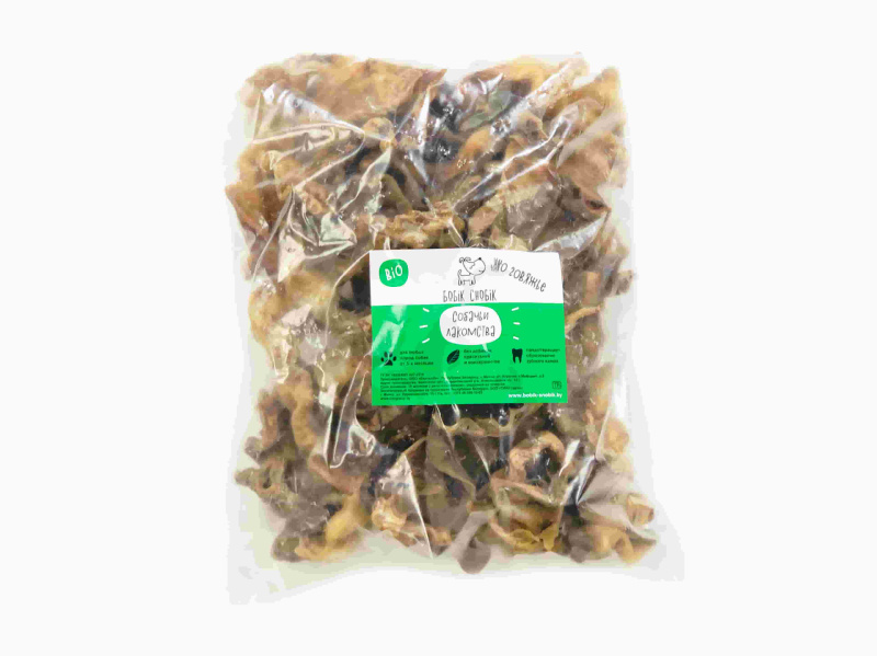 Ухо говяжье "Бобик-Снобик" 1 кг (011402)