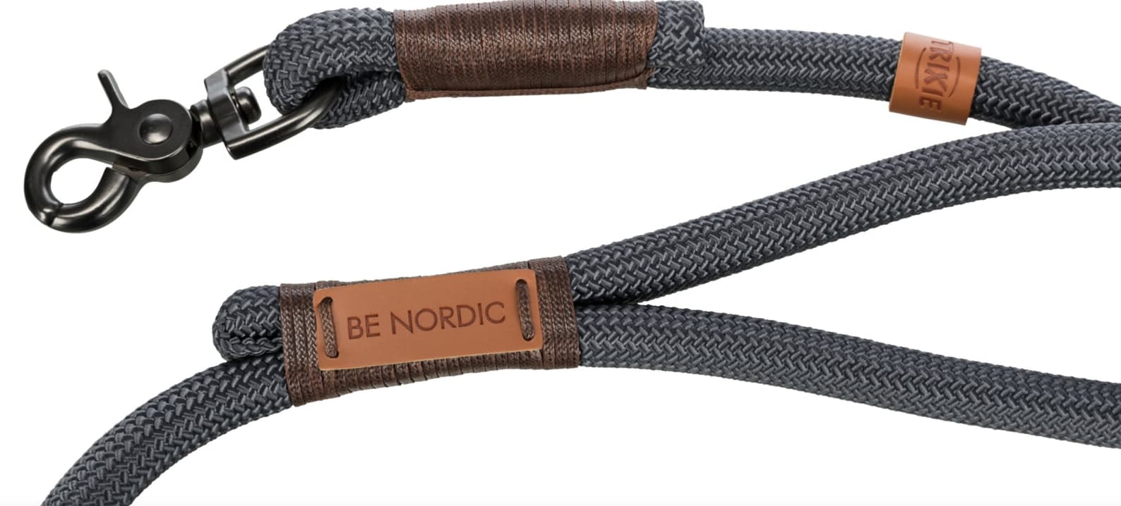 Поводок для собак TRIXIE BE NORDIC (черный/песочный)
