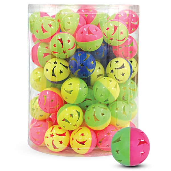 Игрушка для кошек "Мяч-погремушка" 40 мм*84 шт (22181023)