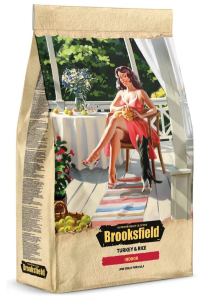 Сухой корм для кошек Brooksfield Low Grain Adult Cat Indoor (индейка, рис)