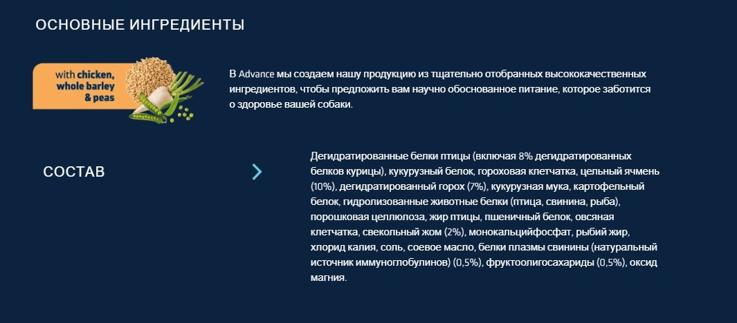 Ветеринарный рацион для собак Advance Dog VetDiet Weight Balance Mini (птица) 