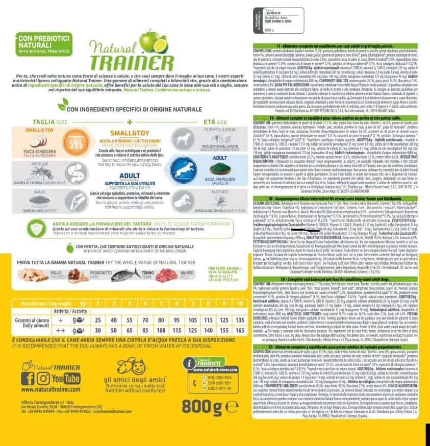 Еда для собак мелких пород Trainer Natural Adult Mini (тунец)