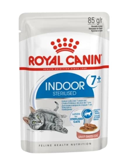 Влажное питание для кошек Royal Canin INDOOR STERILISED +7 в соусе