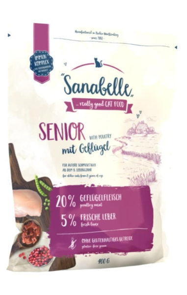 Сухой корм для пожилых кошек Bosch Sanabelle Senior сбалансированный корм для стареющих кошек 