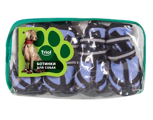 Ботинки для собак синие Bool Triol