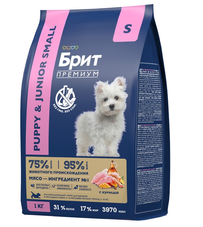 Питание для щенков Brit Premium Dog Puppy and Junior Small