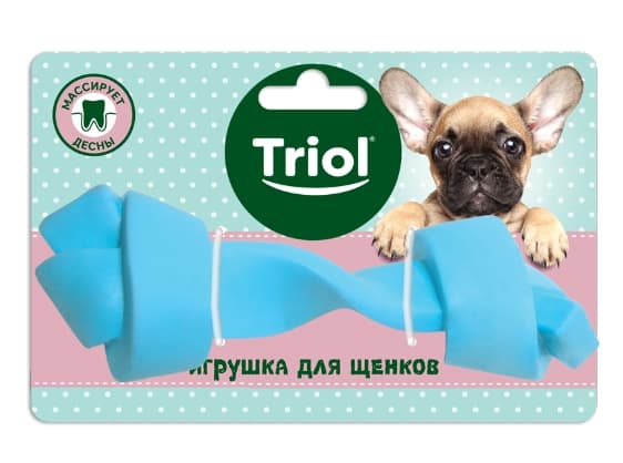 Игрушка для щенков из термопласт. резины PUPPY "Кость узловая" 135 мм (12191177)
