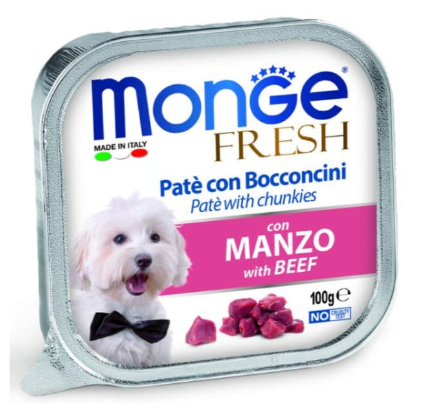 Паштет для собак Monge Fresh Dog Adult (говядина)