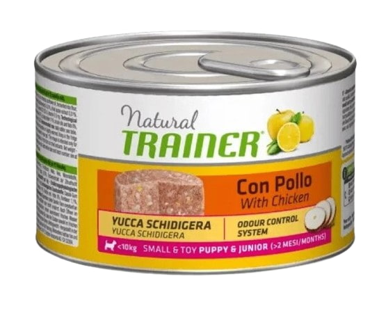Мокрая пища для щенков мелких пород Trainer Natural Puppy & Junior Mini (курица)