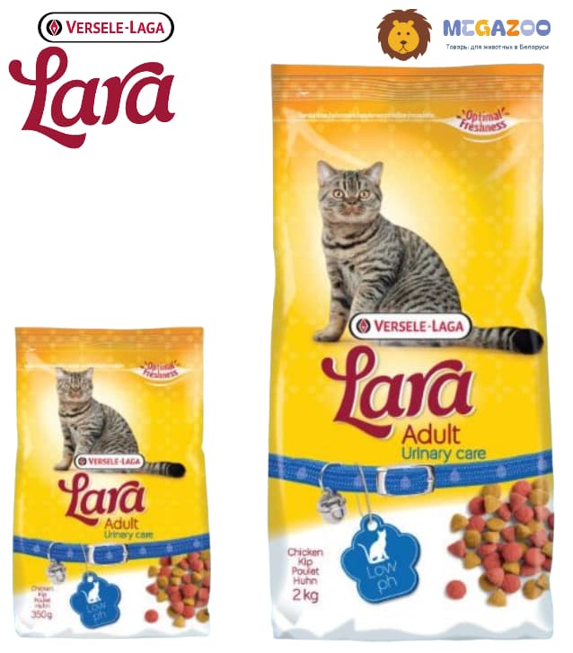 Полноценный корм для взрослых кошек LARA Adult Urinary (курица)