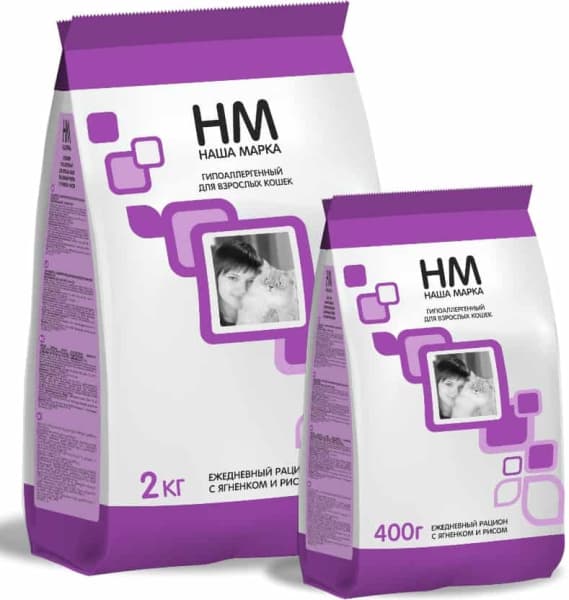 Гипоаллергенный сухой корм Наша Марка (ягнёнок, рис)