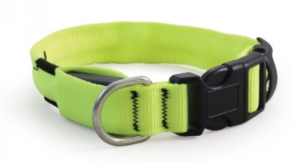 Ошейник светодиодный для собак неоновый желтый TRIOL (11271001)