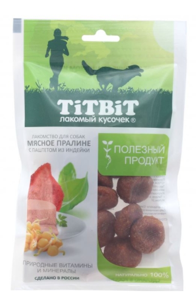 Пралине мясное с паштетом из индейки "TiTBiT" "Золотая коллекция" 85 г (021385)