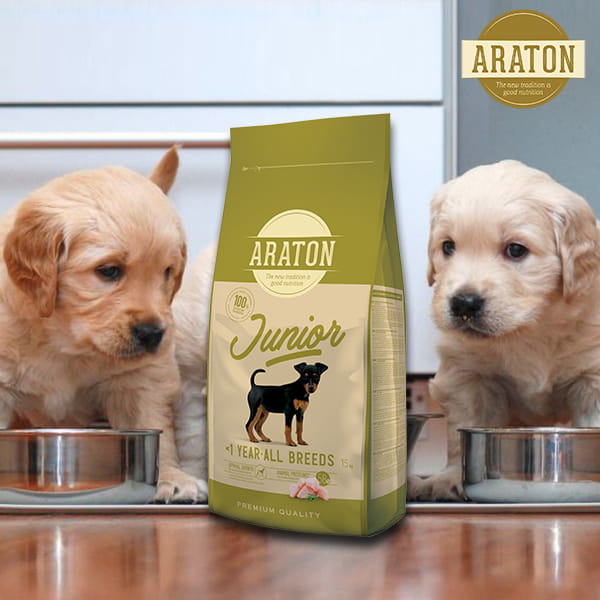 Пища для щенков всех пород Araton Junior