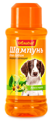 Шампунь для собак кондиционирующий с липой и чередой "Amstrel"