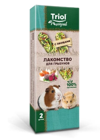 Лакомство для грызунов с овощами Triol Original уп. 2 шт (40161014)