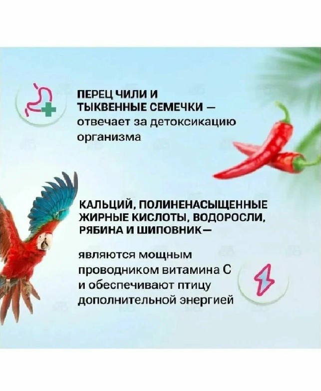 Корм для крупных попугаев "Rio" 500 гр