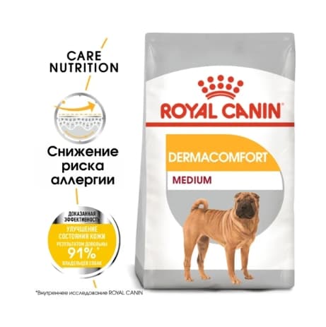 Еда для собак Сухой корм для собак Royal Canin Medium Dermacomfort