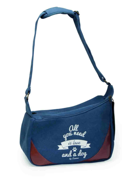 Сумка-переноска для собак Camon, голубая (CA606/F)