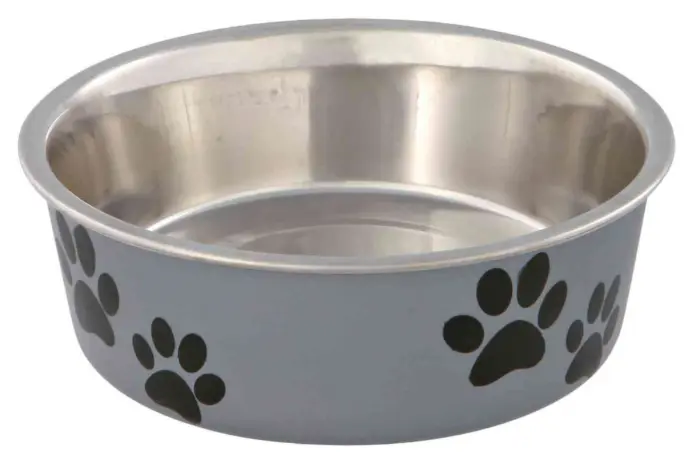 фото Миска из металла для собак с пластиковым покрытием "TRIXIE"