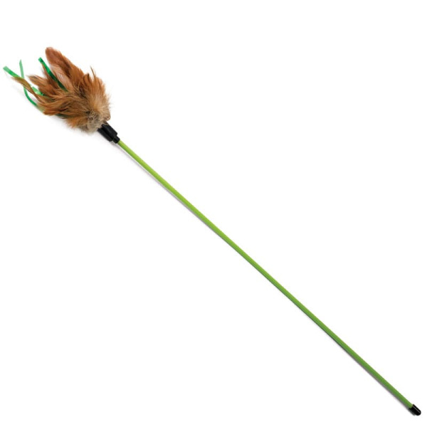 Удочка-дразнилка для кошек TRIOL "Разноцветные перья", 550 мм (22121029)