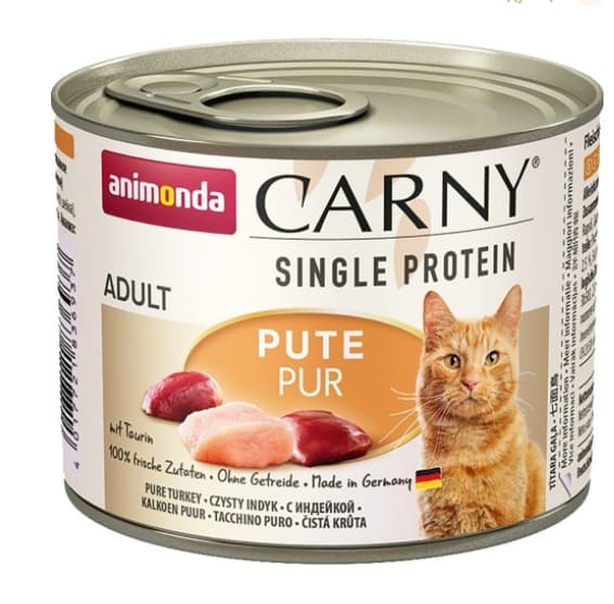 Пресервы для кошек Animonda Carny Single Protein (сингл протеин, индейка)