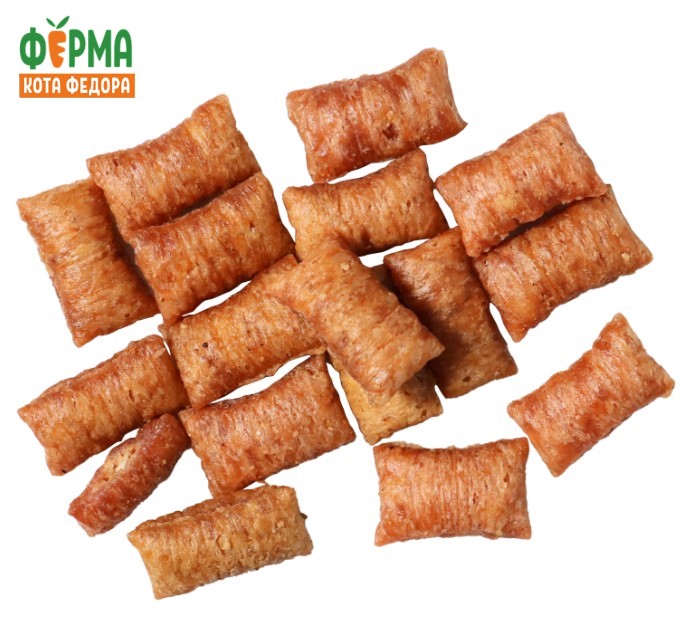 Лакомство Мнямс для кошек «хрустящие подушечки» с паштетом из индейки линии Кот Федор