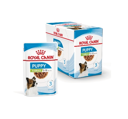 Влажный корм для щенков мелких пород Royal Canin X-Small Puppy (соус)