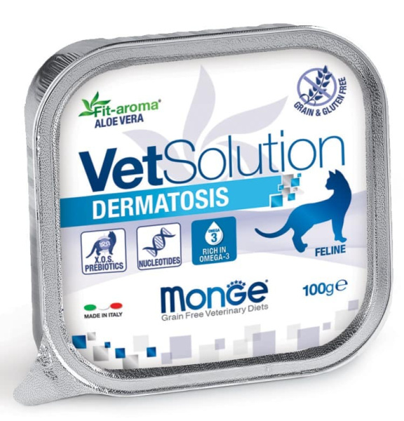 Лечебное питание для кошек Monge VetSolution Dermatosis Cat
