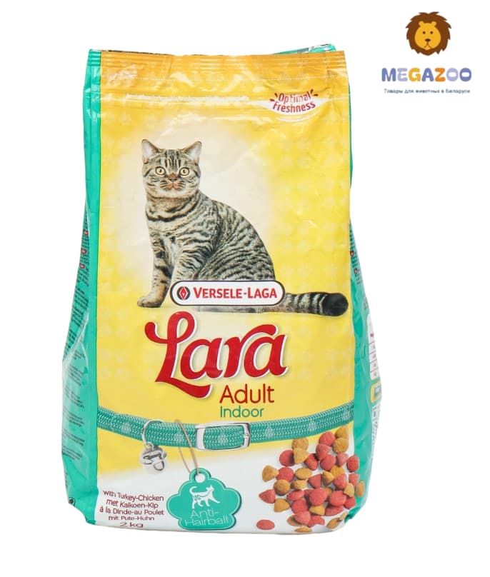 Сухой рацион для кошек LARA Indoor (курица)