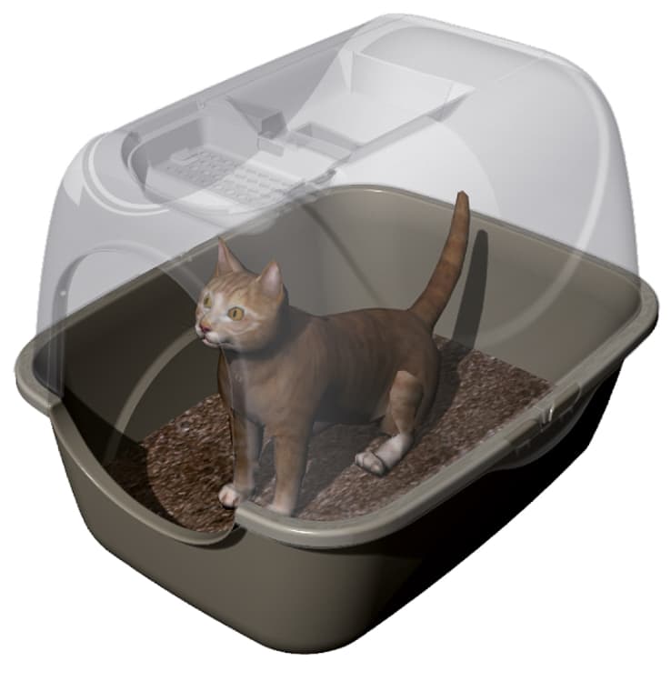 Био-туалет для кошек BAMA PET PRIVE, коричневый