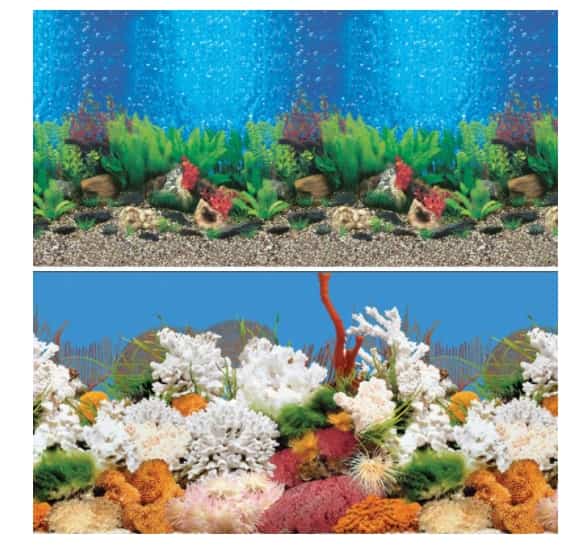 Фон 9019/9029 0.4*15 м "Голубые Гавайи/Белый коралл" Laguna (74064024)