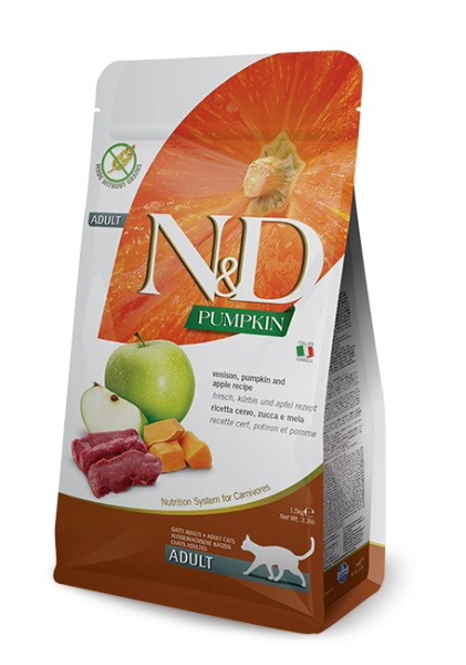 Сухой корм для кошек Farmina N&D GF Pumpkin Cat Venison & Apple