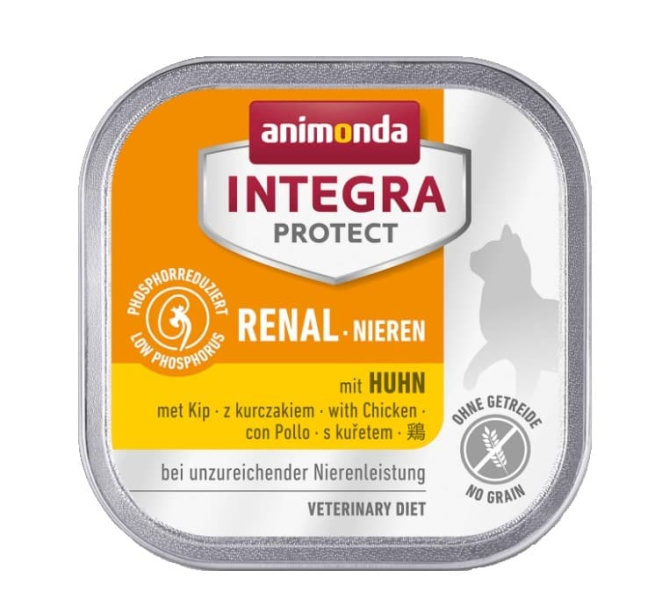 Паучи для кошек Влажный корм для кошек Animonda INTEGRA Protect Renal (курица) 