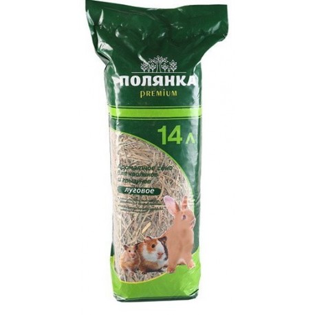 Кошкина полянка Сено луговое Полянка премиум