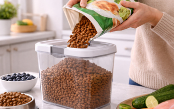 Как правильно хранить сухой корм для питомца?