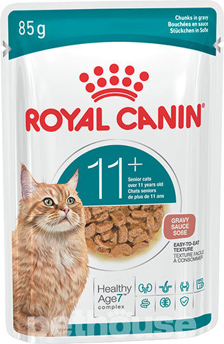 Влажный корм для пожилых кошек Royal Canin Ageing 11+ (кусочки в соусе)