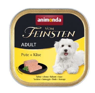 Полнорационный корм для собак Влажный корм для собак Animonda Vom Feinsten Adult (индейка с сыром) 150 гр