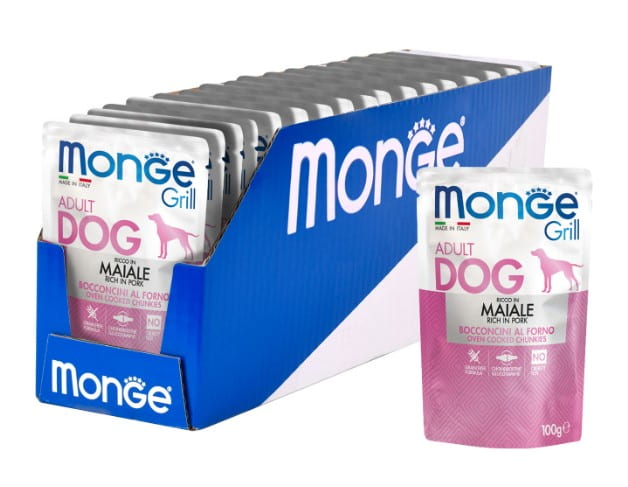 Влажный корм для собак Monge Grill Adult Dog (свинина)