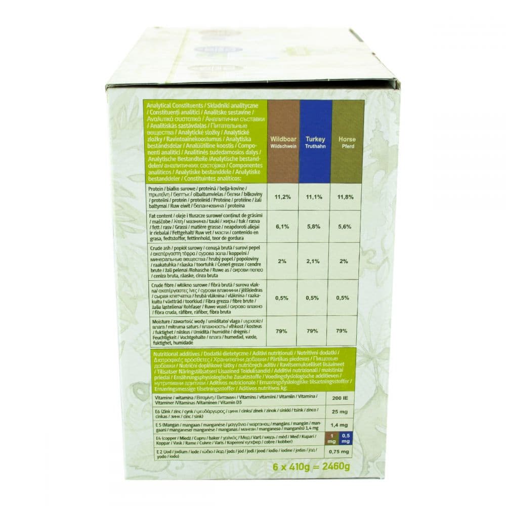 Набор консервированного корма для собак Isegrim 6x410 г